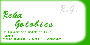 reka golobics business card