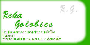 reka golobics business card